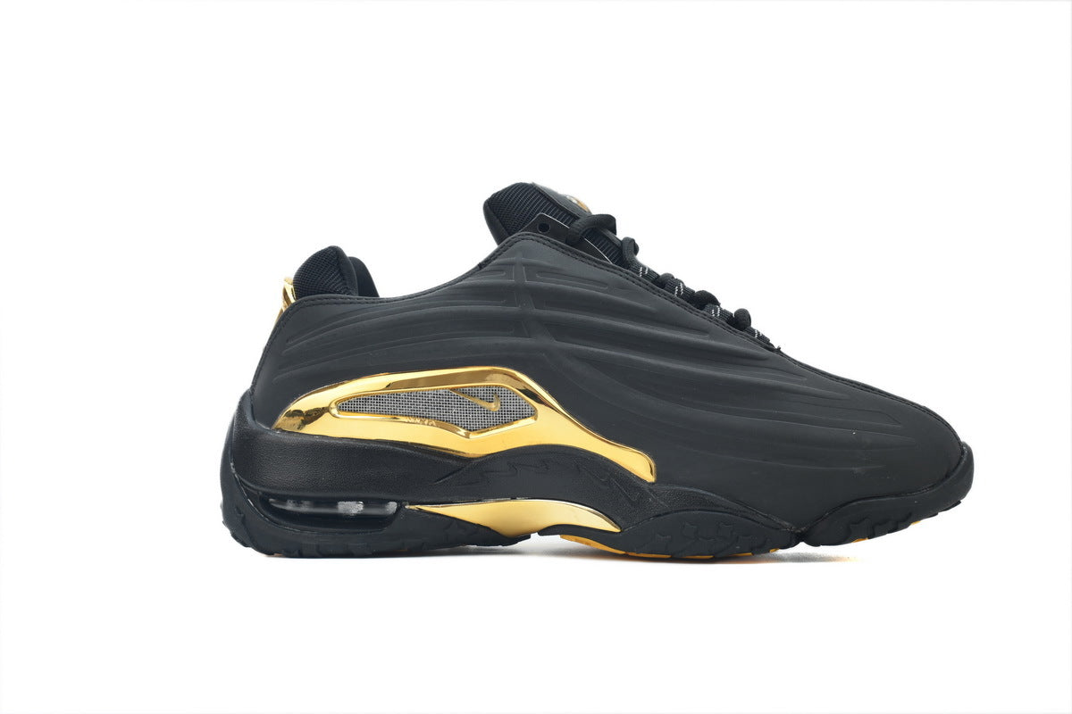 Nike Hot Step 2 x Drake NOCTA Black/Gold" Gold heel + shank, matte black upper