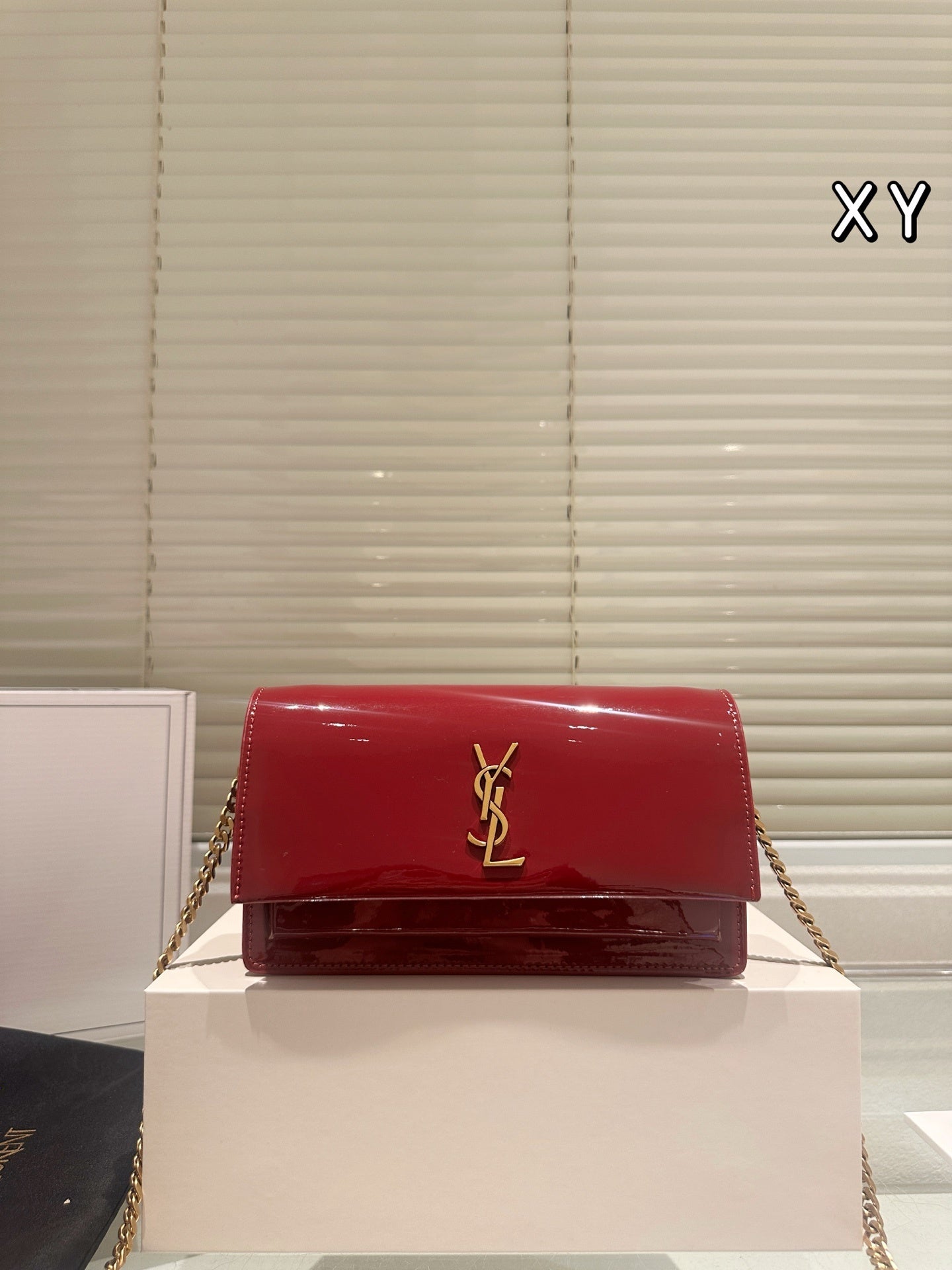 YSL Saint Laurent "Kate" Chain Wallet / Clutch